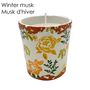 Decorative objects - Winter Flowers Ceramic Scented Candle Size M - WAX DESIGN - BARCELONA