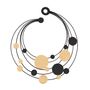 Jewelry - "Orbiting Elegance: The Cosmic Leather Necklace" - 7PM LEATHER JEWELS