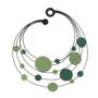 Bijoux - "Orbiting Elegance: The Cosmic Leather Necklace" - 7PM LEATHER JEWELS