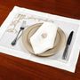 Table linen - Hand-embroidered Placemat & Napkin Sets - DREAMSPACES