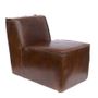 Fauteuils - Fauteuil Noctambule en cuir de vachette - Style vintage industriel - JP2B DECORATION
