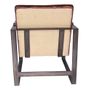 Armchairs - Oregon Armchair in Vintage Cigar Leather - Robust and Comfortable Design - JP2B DECORATION