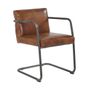 Fauteuils - Fauteuil Dakota en cuir vintage - Design industriel et confortable - JP2B DECORATION