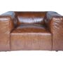 Armchairs - Boston Genuine Leather Armchair - Comfort and Contemporary Elegance - JP2B DECORATION