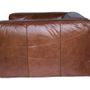 Armchairs - Boston Genuine Leather Armchair - Comfort and Contemporary Elegance - JP2B DECORATION