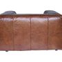 Armchairs - Boston Genuine Leather Armchair - Comfort and Contemporary Elegance - JP2B DECORATION