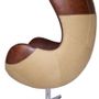 Armchairs - Jacobs L'élégant Armchair in Leather and Jute - Modern Comfort and Style - JP2B DECORATION