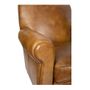 Armchairs - Club Moustache Armchair in Leather - Classic and Timeless Design - JP2B DECORATION