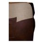 Fauteuils - Fauteuil Pockette en cuir et toile de jute - Style chic et authentique - JP2B DECORATION