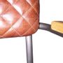 Fauteuils - Fauteuil Kansas en cuir cigare - Style industriel et vintage - JP2B DECORATION