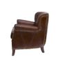 Armchairs - Dandy Genuine Leather Armchair - Elegance and Comfort - JP2B DECORATION