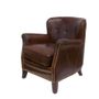 Armchairs - Dandy Genuine Leather Armchair - Elegance and Comfort - JP2B DECORATION
