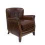 Armchairs - Dandy Genuine Leather Armchair - Elegance and Comfort - JP2B DECORATION