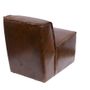 Fauteuils - Fauteuil Noctambule en cuir de vachette - Style vintage industriel - JP2B DECORATION