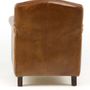 Armchairs - Normandie Leather Armchair - Vintage Cigare - JP2B Decoration - JP2B DECORATION