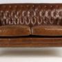 Sofas - Hampton Leather 2-Seater Sofa - Vintage Cigare - JP2B Decoration - JP2B DECORATION
