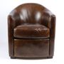 Armchairs - Manchester Leather Armchair – Timeless Elegance and Comfort - JP2B DECORATION