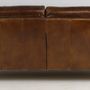 Sofas - Orlando Leather Sofa - 3-Seater Vintage Cigar - JP2B DECORATION