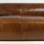 Sofas - Boston Leather Sofa - 3-Seater Vintage Cigar - JP2B DECORATION