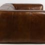 Sofas - Boston Leather Sofa - 3-Seater Vintage Cigar - JP2B DECORATION