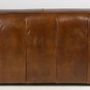 Sofas - Boston Leather Sofa - 3-Seater Vintage Cigar - JP2B DECORATION