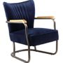 Armchairs - Loop Industrial Armchair in Ocean Blue Velvet – Design and Comfort - JP2B DECORATION