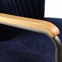 Armchairs - Loop Industrial Armchair in Ocean Blue Velvet – Design and Comfort - JP2B DECORATION