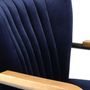 Armchairs - Loop Industrial Armchair in Ocean Blue Velvet – Design and Comfort - JP2B DECORATION