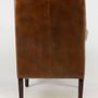 Armchairs - Chicago Leather Armchair - Vintage Cigar - JP2B DECORATION