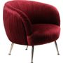 Armchairs - Palace Armchair in Red Velvet – Cozy Comfort and Elegant Design - JP2B DECORATION