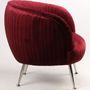 Armchairs - Palace Armchair in Red Velvet – Cozy Comfort and Elegant Design - JP2B DECORATION