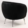 Fauteuils - Fauteuil Palace en velours noir – Élégance et confort enveloppant - JP2B DECORATION
