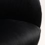 Fauteuils - Fauteuil Palace en velours noir – Élégance et confort enveloppant - JP2B DECORATION