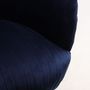 Fauteuils - Fauteuil Palace en Velours Bleu – Confort et Style - JP2B DECORATION
