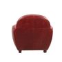 Armchairs - Paquebot Club Chair in genuine leather, timeless vintage design - JP2B DECORATION