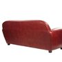 Sofas - Grand Club Paquebot Sofa in genuine leather, vintage 3-seater - JP2B DECORATION