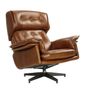 Armchairs - Sessel Armchair Havana leather, soft seating, classic design - JP2B DECORATION