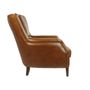 Fauteuils - Fauteuil Library cuir Havana, assise large et confortable, style classique - JP2B DECORATION