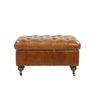 Armchairs - Ottoman Chest in Chesterfield Style, practical and elegant - JP2B DECORATION
