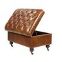 Armchairs - Ottoman Chest in Chesterfield Style, practical and elegant - JP2B DECORATION
