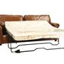 Armchairs - Oregon Sofa Bed in Havana leather, convertible and elegant - JP2B DECORATION