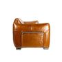 Armchairs - Wheter Sofa in Havana Leather, 3-Seater, Robust and Elegant Design - JP2B DECORATION