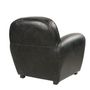 Fauteuils - Fauteuil Club Black cuir vieilli, style classique, confort exceptionnel - JP2B DECORATION