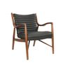 Fauteuils - Fauteuil Yellowstone Santosa noir, design moderne, cuir haut de gamme - JP2B DECORATION