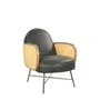Fauteuils - Fauteuil en cuir et métal, design moderne, assise confortable - JP2B DECORATION