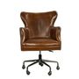 Armchairs - L'invité armchair in genuine leather, simple and elegant design - JP2B DECORATION