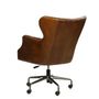 Armchairs - L'invité armchair in genuine leather, simple and elegant design - JP2B DECORATION