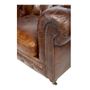 Armchairs - Chesterfield Cigar Armchair in Leather - Vintage Design and Unmatched Comfort - JP2B DECORATION