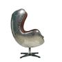 Fauteuils - Fauteuil Jacobs Aéro Cigare en cuir et aluminium - Design tendance et cosy - JP2B DECORATION