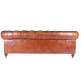 Canapés - Canapé Chesterfield Cigare 3 Places en Cuir - Design Classique et Confort - JP2B DECORATION